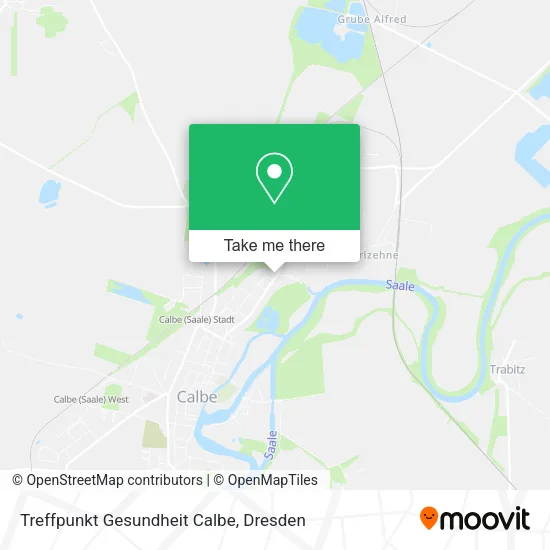 Карта Treffpunkt Gesundheit Calbe