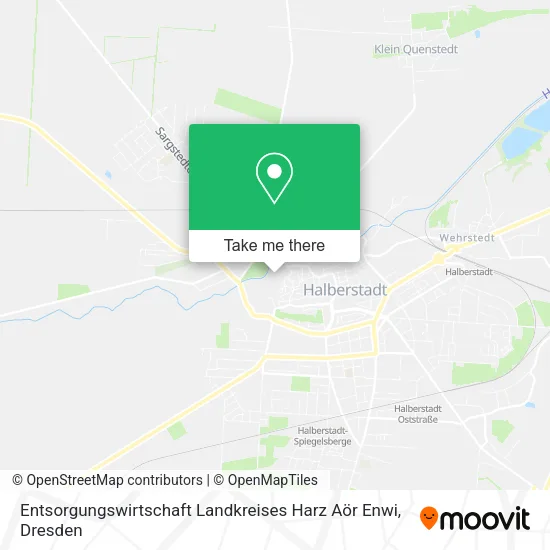 Карта Entsorgungswirtschaft Landkreises Harz Aör Enwi