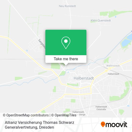Карта Allianz Versicherung Thomas Schwarz Generalvertretung
