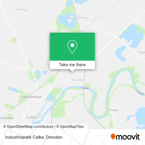 Карта Industriepark Calbe