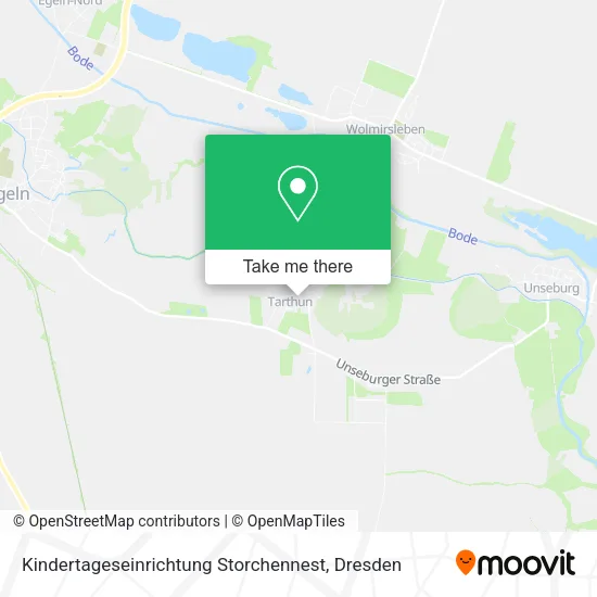 Карта Kindertageseinrichtung Storchennest