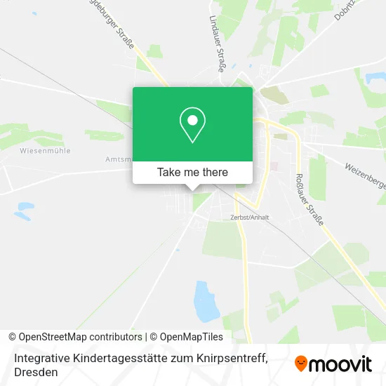 Карта Integrative Kindertagesstätte zum Knirpsentreff