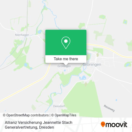 Карта Allianz Versicherung Jeannette Stach Generalvertretung