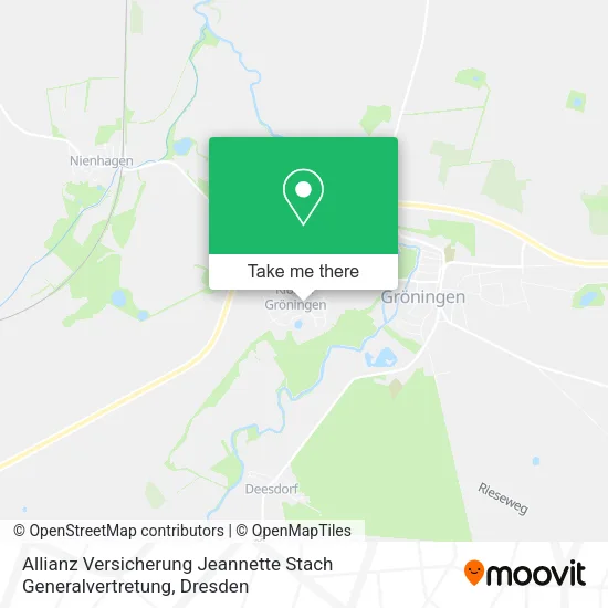 Карта Allianz Versicherung Jeannette Stach Generalvertretung
