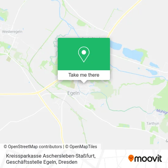 Карта Kreissparkasse Aschersleben-Staßfurt, Geschäftsstelle Egeln