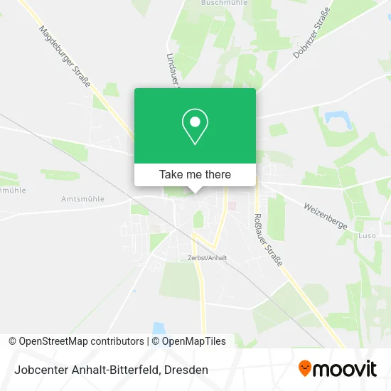 Карта Jobcenter Anhalt-Bitterfeld
