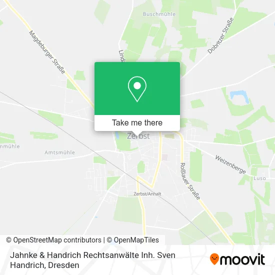 Карта Jahnke & Handrich Rechtsanwälte Inh. Sven Handrich