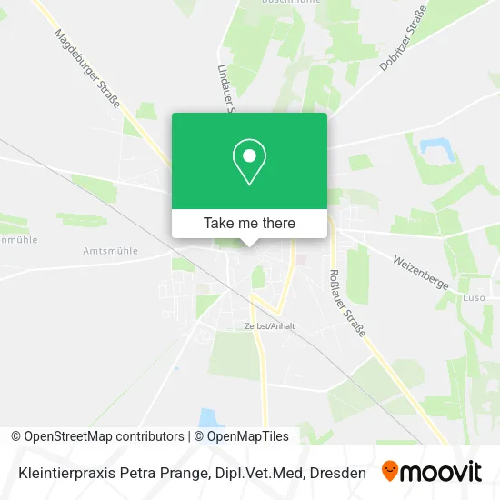 Карта Kleintierpraxis Petra Prange, Dipl.Vet.Med