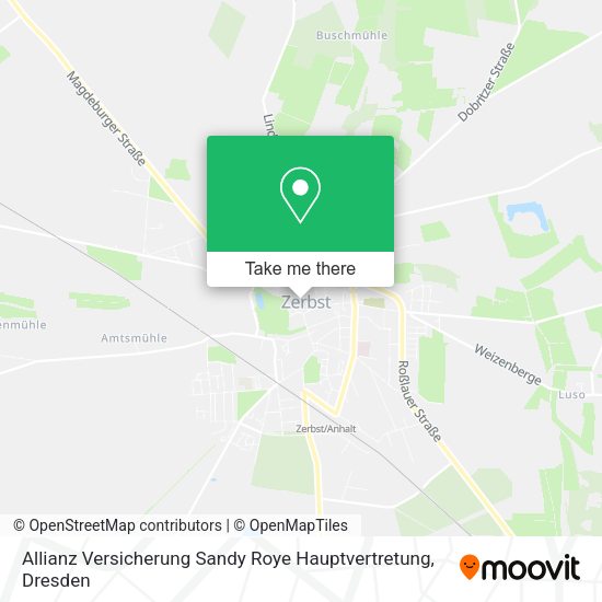 Карта Allianz Versicherung Sandy Roye Hauptvertretung