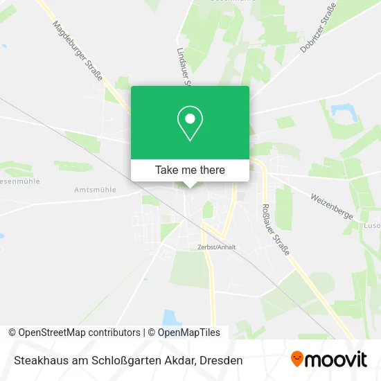 Карта Steakhaus am Schloßgarten Akdar
