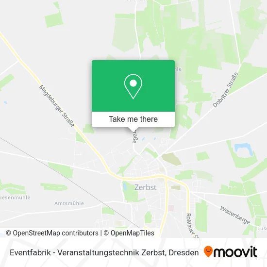 Карта Eventfabrik - Veranstaltungstechnik Zerbst