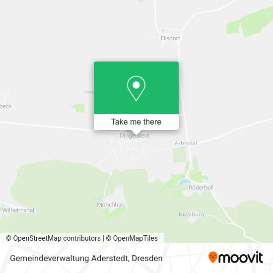 Карта Gemeindeverwaltung Aderstedt