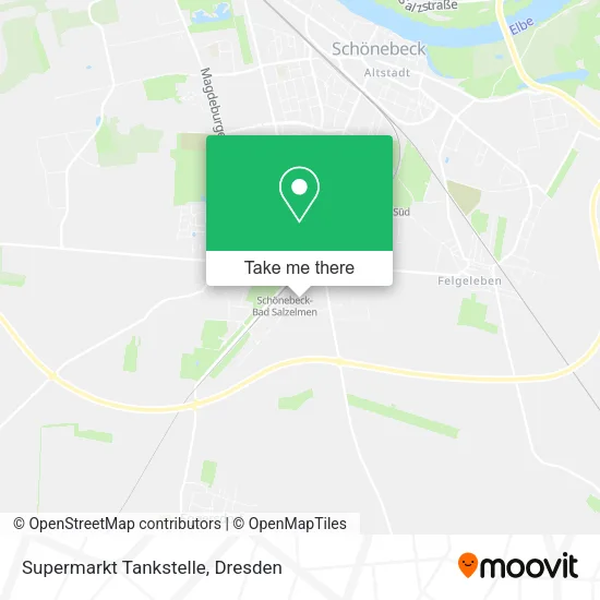 Карта Supermarkt Tankstelle