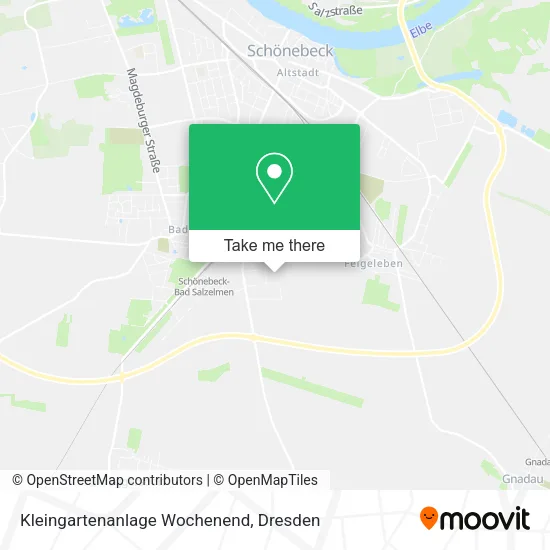 Карта Kleingartenanlage Wochenend