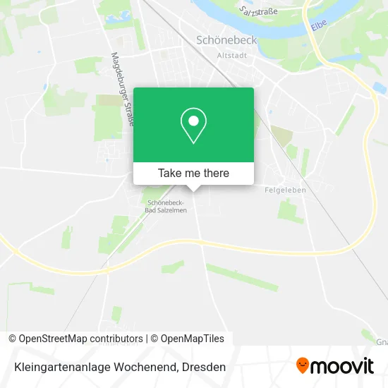 Карта Kleingartenanlage Wochenend