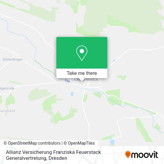 Карта Allianz Versicherung Franziska Feuerstack Generalvertretung