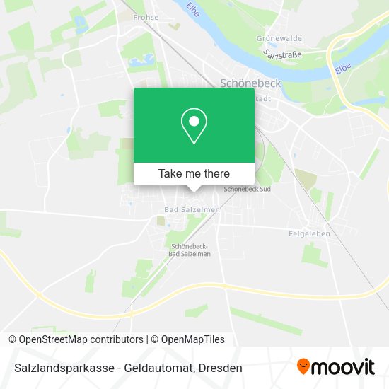 Карта Salzlandsparkasse - Geldautomat