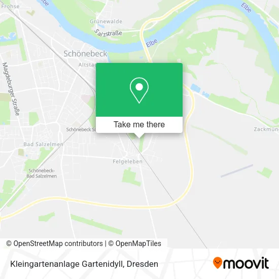 Карта Kleingartenanlage Gartenidyll