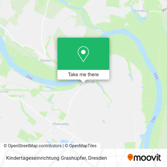 Карта Kindertageseinrichtung Grashüpfer