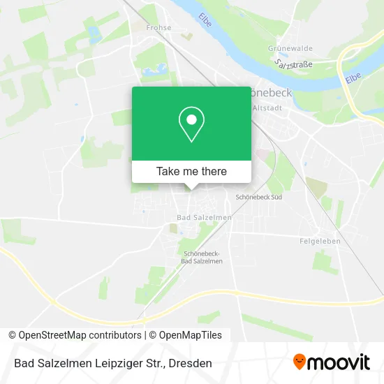 Карта Bad Salzelmen Leipziger Str.