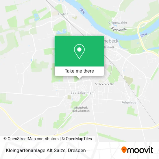 Карта Kleingartenanlage Alt Salze