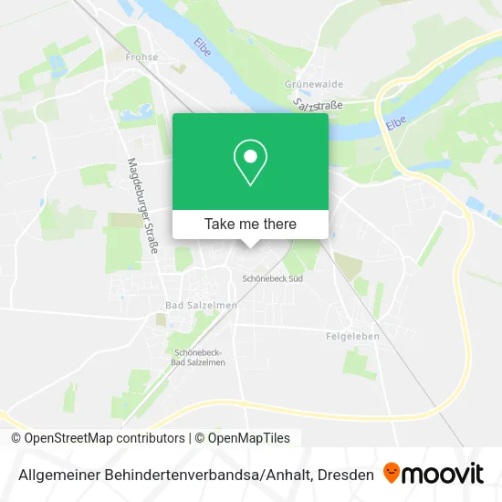 Карта Allgemeiner Behindertenverbandsa / Anhalt