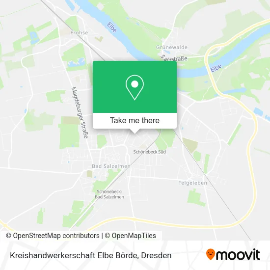 Карта Kreishandwerkerschaft Elbe Börde