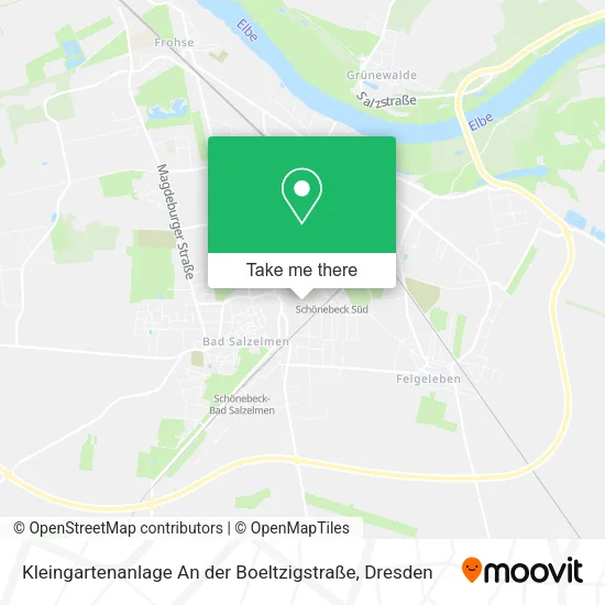 Карта Kleingartenanlage An der Boeltzigstraße