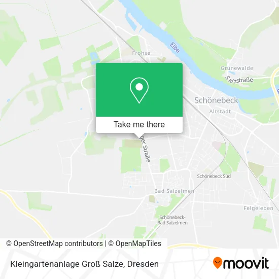 Карта Kleingartenanlage Groß Salze