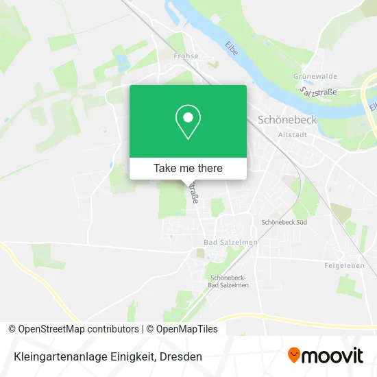 Карта Kleingartenanlage Einigkeit