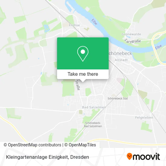 Карта Kleingartenanlage Einigkeit