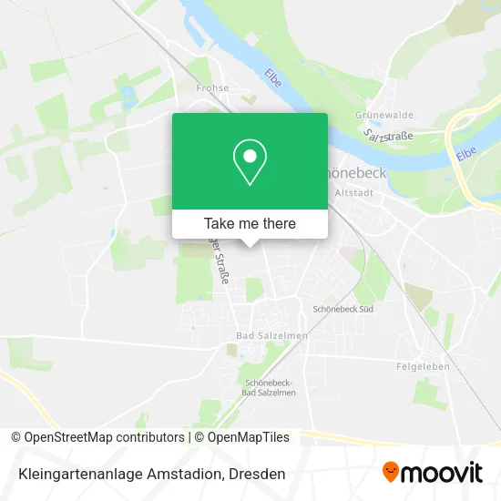 Карта Kleingartenanlage Amstadion