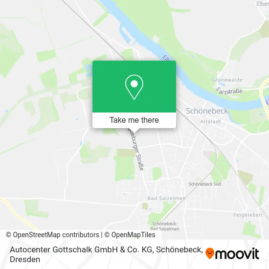 Карта Autocenter Gottschalk GmbH & Co. KG, Schönebeck