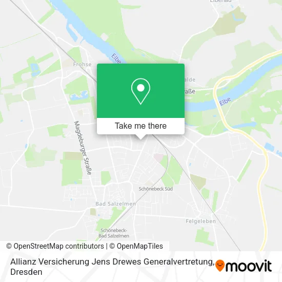 Карта Allianz Versicherung Jens Drewes Generalvertretung