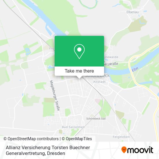 Карта Allianz Versicherung Torsten Buechner Generalvertretung