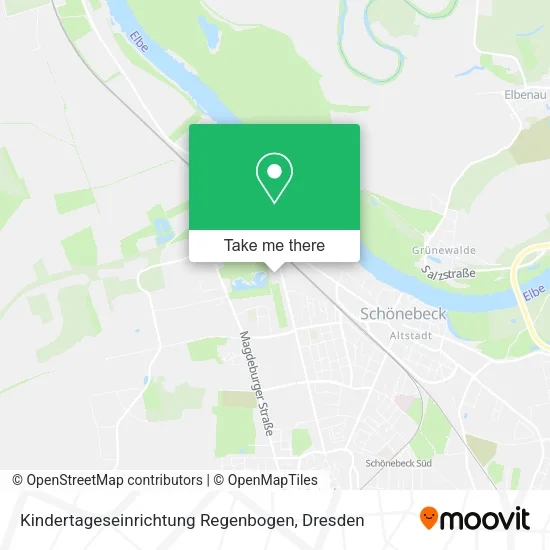 Карта Kindertageseinrichtung Regenbogen