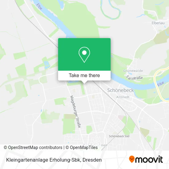 Карта Kleingartenanlage Erholung-Sbk