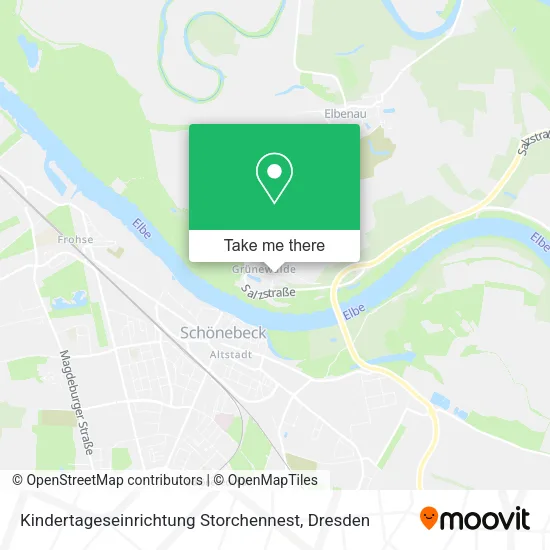 Карта Kindertageseinrichtung Storchennest