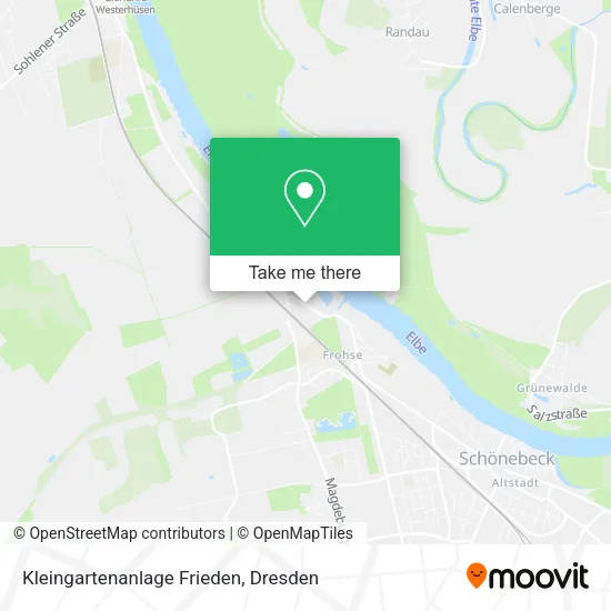 Карта Kleingartenanlage Frieden
