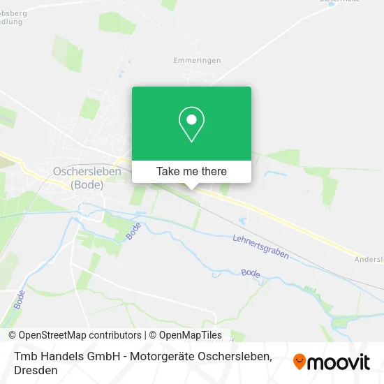 Карта Tmb Handels GmbH - Motorgeräte Oschersleben