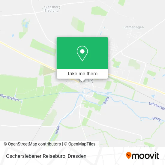 Карта Oscherslebener Reisebüro