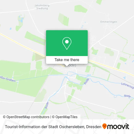 Карта Tourist-Information der Stadt Oschersleben