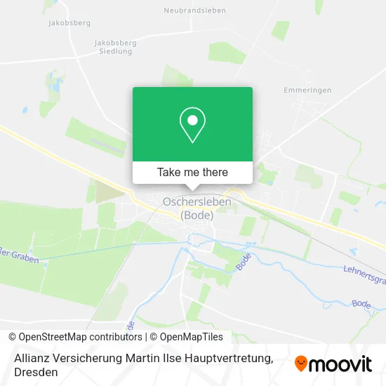 Карта Allianz Versicherung Martin Ilse Hauptvertretung