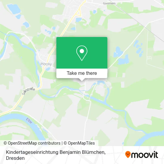 Карта Kindertageseinrichtung Benjamin Blümchen