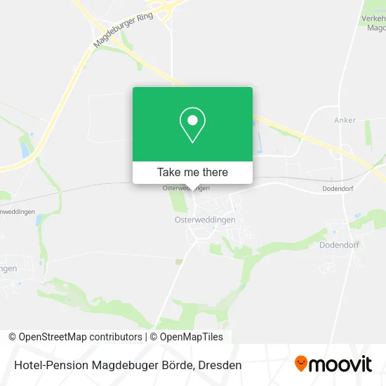 Карта Hotel-Pension Magdebuger Börde