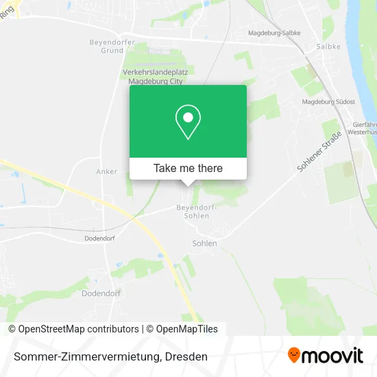 Карта Sommer-Zimmervermietung