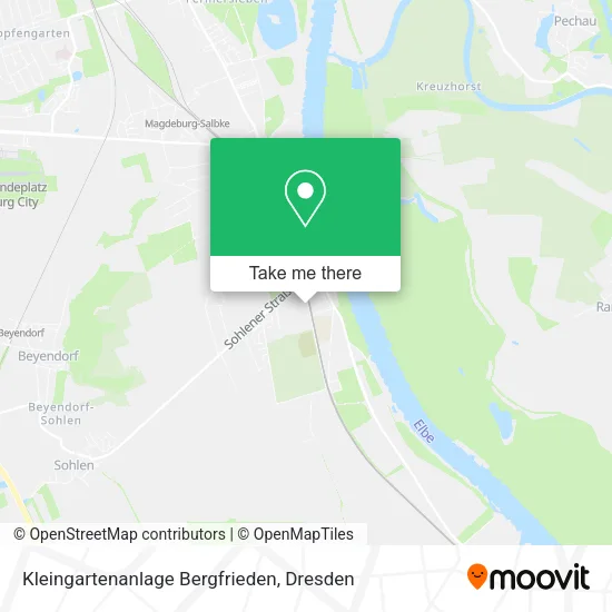 Карта Kleingartenanlage Bergfrieden