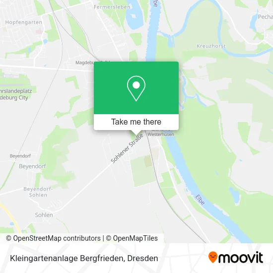 Карта Kleingartenanlage Bergfrieden