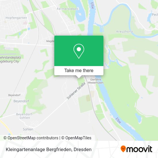 Карта Kleingartenanlage Bergfrieden