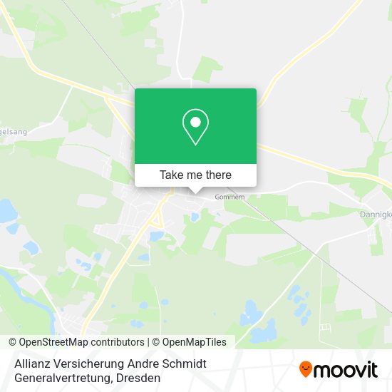 Карта Allianz Versicherung Andre Schmidt Generalvertretung